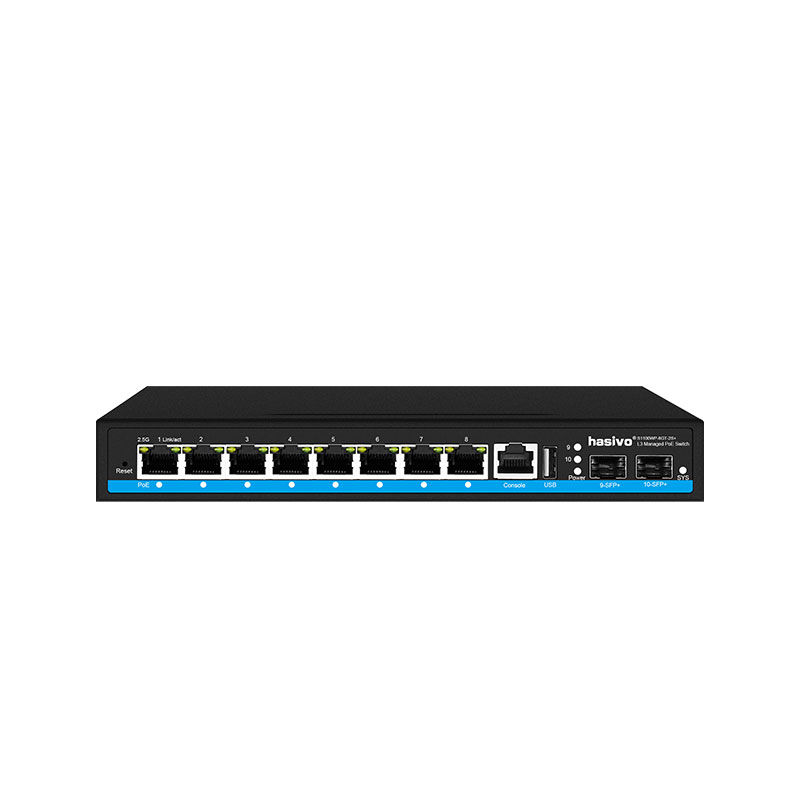 8 Port L3 Managed 2.5Gps PoE O - Sfp+ 10G Managed Switch 8 Port recension och pris