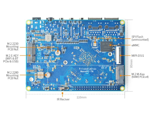 NanoPC T6 Development Board RK - Nanopc T6 16Gb recension och pris