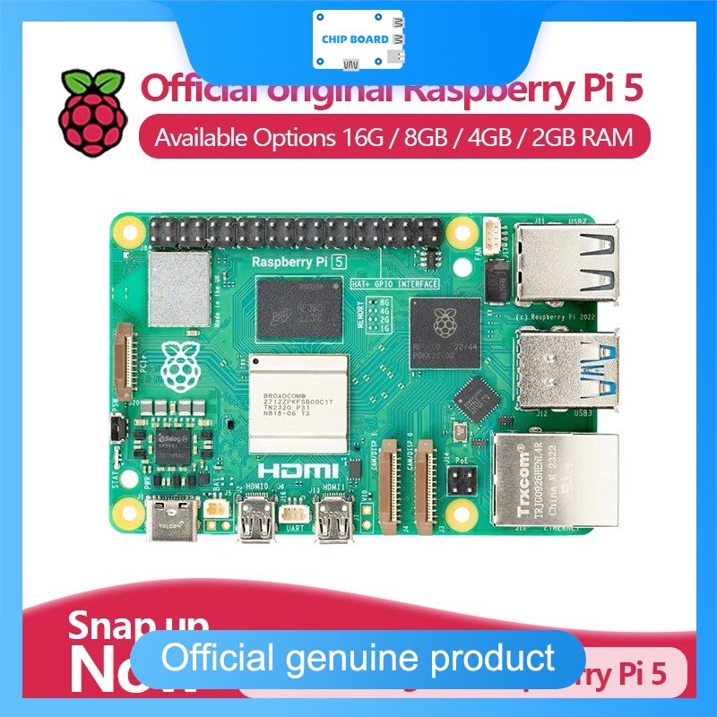 Official Raspberry Pi 5 Single - Raspberry Pi 5 8Gb recension och pris