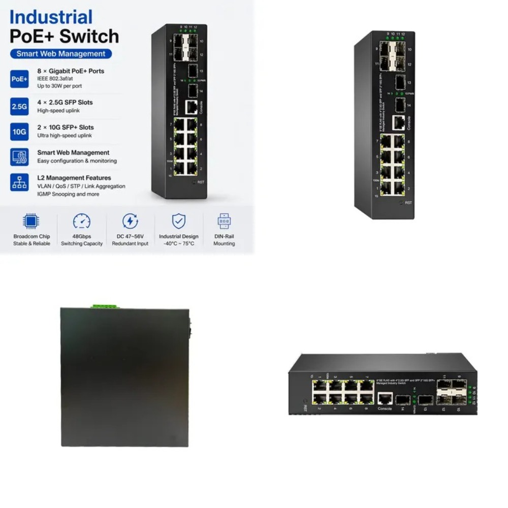 Industrial-grade 10G managed P - Sfp+ 10G Managed Switch 8 Port recension och pris