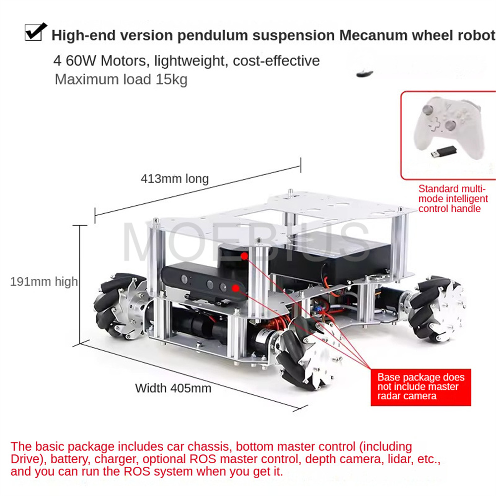 Big Load ROS2 Autopilot Mecanu - Raspberry Pi 5 8Gb recension och pris